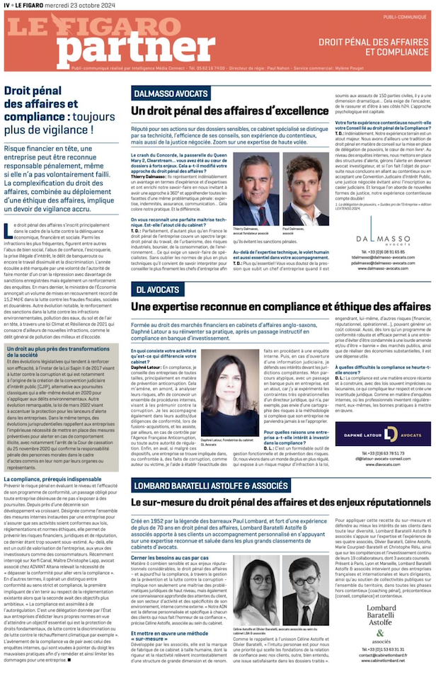INTERVIEW BY DAPHNE LATOUR FOR LE FIGARO